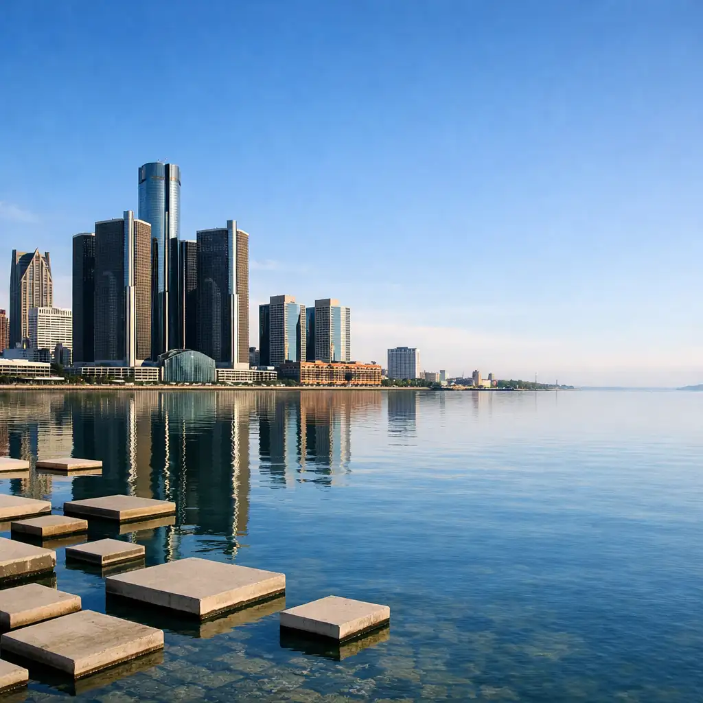 Michigan road and landscape